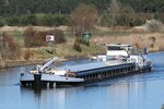 GMS Weststrand (04030830 , 66,90 x 8,19m) am 01.04.2016 im EHK bei Niegripp mit Fahrtrichtung Westen.