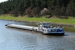 GMS Weststrand (04030830 , 66,90 x 8,19m) am 01.04.2016 im EHK kurz vor der Schleuse Hohenwarthe.