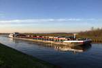 GMS Zerberus (04013780 , 84 x 9,50m) am 05.12.2019 im Mittellandkanal Höhe Barleber See 1 auf Bergfahrt.