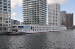 Flusskreuzfahrtschiff A-Rosa Brava aufgenommen 26.09.2015 am Kattendijkdok Antwerpen 