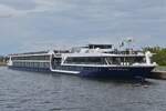 KGFS AVALON IMPRESSION, BJ 2014,  ENI 02335436, L 135 m, B 11,45 m, Personen 168, Schiff von Avalon Waterways, hat seinen Platz im Hafen Gebiet von Maastricht mit einem Platz oberhalb der Schleuse von Lanye getauscht. 17.09.2026