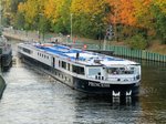 KFGS Princess , 02323525 , 80 x 9,50m , hatte am 08.09.2016 die Schleuse Berlin-Spandau verlassen und setzte seine Fahrt auf der Havel zu Tal fort.