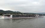 MS Viking Prestige, ein Flusskreuzfahrtschiff  vor dem Anleger Braubach am Rhein, beobachtet am 27.09.2013.