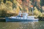 Schleppboot  Solvay I  am Traunsee, sterreich, Baujahr 1928,
eingesetzt zum Schleppen von Kalkstein-Schuten auf der Strecke Karbach - Ebensee