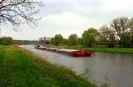 SCHUBER BIZON-0-54 ENI 08355164 setzt seine Fahrt durch den ELBE LBECK KANAL mit Kurs Lbeck fort...  Aufgenommen: 09.05.2012