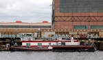 Schubboot  CHRIS-THO  (04031450 , 23,65 x 8,20m) lag am 07.04.2021 im Stadthafen von Brandenburg/Havel. 