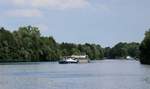 Blick auf die HAVEL von der Brandenburger Schleuse zu Berg am 19.08.2020.