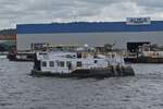 Schubboot INCA, ENI 02324513, BJ 2000, L 18,75 m, B 11 m, 51 t, aufgenommen im Frachthafengebiet von L�ttich auf dem Albertkanal, Heimathafen Papendrecht (NL).