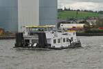 Schubboot INCA, ENI 02324513, BJ 2000, L 18,75 m, B 11 m, 51 t, aufgenommen im Frachthafengebiet von L�ttich auf dem Albertkanal, Heimathafen Papendrecht (NL).