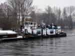 SB Janine , 05604390 , 14 x 8,20 , am 14.01.2013 auf der Spree in Berlin zu Tal.