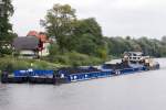 Karibu 0-01 (PL) mit Kohle auf dem Oder-Havel Kanal bei der Durchfahrt der Stadt Oderberg. 05.09.2009