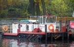 Schubboot Lisa liegt am 25.10.09 in Berlin-Schmöckwitz.