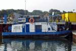 Schubboot Dosse am RO/RO- Anleger im Hafen Eberswalde. Der Schuber ist der ehemalige 2206 der DBR und gehört jetzt zu Mette Wasserbau aus Berlin. Bild vom 16.08.06. 