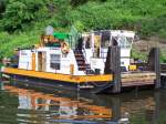 Schubboot Neptun im Teltowkanal in Berlin am 15.05.08. Das ist der ehemalige 2235 der DBR und gehrt jetzt der Firma Kemmer.