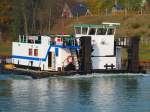 Schubboot Protrans 1  ENI 02313464 / L 15m - B 9.50m - T 51 - 2 X 500 PS. / Gemeldet in Duisburg D. Zu Berg im DEK bei Riesenbeck am 8.11.09.