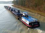 Schubboot Sch 2420 - 05502220 - L 16.50m - B 8.20m - Tg 1.57 - PS 300 - Bj 1965 in Berlin - Gemeldet in Berlin/D. Ausfahrend MLK mit 3 GSL am 9.02.2011.