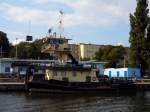Schubboot Nosorozec S 01 in Stettin.