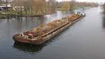 ODRA Lloyd 10, Heimathafen Szczecin, Polen, mit einer Ladung Stahlschrott auf der Berliner Havel. Der Motorteil der Schubeinheit ist 16,49m lang; 8,14m breit und hat eine Tauchtiefe von 1,60m. Foto:02.12.2009