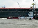 SB SCH 2640 (05604520 , 28,56 x 10,02m) am 17.06.2016 im Hafen Hamburg Höhe Dock 11 auf der Norderelbe zu Tal.
