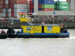 SB Schubexpress 25 (05603880 , 16,50 x 8,15m) am 17.06.2016 auf der Elbe Höhe Burchardkai auf Bergfahrt.