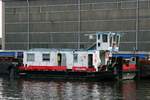 Schubboot  SCH 2414 (05602730 , 16,50 x 8,20m) lag am 18.07.2020 in Genthin / Elbe-Havel-Kanal.