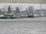Schubboot Transbode 4 , Reederei Odratrans ? , im Westhafenkanal des Berliner Wasserstrassennetzes.