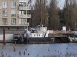 Schubboot TAUCHER 14, Wilhelmshaven (ex AISCH WSA Schweinfurt) ENI 05014730 liegt in Geesthacht; 18.01.2020
