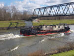 Nachschuss auf CSPL Schubschiff TR 30; ENI 32201070 Decin, auf dem Elbe-Seitenkanal bei Artlenburg; 26.02.2023  