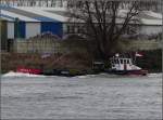 Das kleine Tankschiff Delta I aufgenommen auf dem alten Maaskanal bei Dordrecht am 10.03.2011.