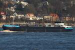 Binnentankschiff DANIEL DEYMANN (ENI 02332046); Datum: 20.01.2026; Aufnahmeort: Elbe/Hafen Hamburg, Deutschland.