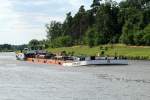 TMS Dettmer Tank 83 (04015310 , 79,5 x 9) am 23.06.2014 im Elbe-Havel-Kanal (EHK) bei Kade / Kader Schleuse zu Berg Richtung Schleuse Wusterwitz und weiter Berlin.