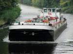 TMS Dettmer Tank 87 , 04019210 , 80 x 9m , am 07.10.2014 im Teltowkanal in Berlin-Lichterfelde auf Talfahrt.