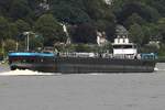 Binnentankschiff FRANK DEYMANN (ENI 04813640); Datum: 08.08.2025; Aufnahmeort: Elbe/Hafen Hamburg, Deutschland.