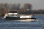 TMS Grete-Marie (ENI:04808990)Maschine Mitsubishi 1278 PS am 20.01.2019 auf dem Rhein in Xanten.