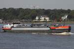 Binnentankschiff MARIA-P (ENI 02315118); Datum: 13.08.2025; Aufnahmeort: Elbe/Hafen Hamburg, Deutschland.