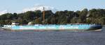 Binnentankschiff MARIA DEYMANN (ENI 04501700); Datum: 17.08.2025; Aufnahmeort: Elbe/Hafen Hamburg, Deutschland.