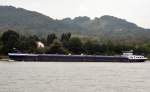 TMS  O.T.D. Alpha, ein Binnentankschiff,  bei Braubach am Rhein beobachtet am 26.09.2013.