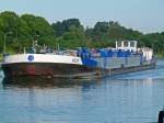 TMS Lizzy - 02104644 - Lnge 85,00 m - Breite 9,50 m - Tiefgang 2,81 m -Tonnage 1517 - PS 990-Storck - Bj 1972 bei Gebr. Niestern Appingedam/NL. Gemeldet in Gorinchem/NL. Zu Berg im WDK bei Flaesheim am 1.06.2011.