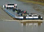 TMS Vestland ENI 02314410 - L 90m - B 9.50m - Tg 2.70m - T 1415 - PS 2 X 820-Caterpillar - Bj 1957 in Walsum/D./ Gemeldet in Rotterdam/NL. Zu Berg in Birgte am 13.02.2011.