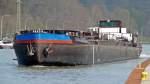 TMS Hans-M - 04200070 - Lnge: 80,00 m - Breite: 8,20 m - Tiefgang: 2,64 m -Tonnage: 1216 t - PS 800 - BJ 1957 bei Schiffswerft Oberwinter - Gemeldet in Emmerich/D. Zu Tal in Bergeshvede am 13.04.2010.