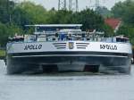 TMS Apollo - 02332780 - Lnge: 110,00 m - Breite: 11,45 m - Tiefgang: 3,31 m -Tonnage: 2806 t - Bj 2010 bei Kherson/Ukraine - Fertigstellung bei Veka Bijlsma Shipyard B.V.in Lemmer  - Gemeldet in Geertruidenberg/NL. Zu Tal im DHK in Lnen am 12.07.2011.