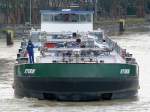 TMS Storm - 02328729 - Lnge: 85,90 m - Breite: 9,50 m - Tiefgang: 3,20 m - Tonnage: 1674 - PS 1200-MTU - Bj 2007 bei Kozle Shipyard in Kozle/PL - Fertigstellung bei Vink in Sliedrecht - Gemeldet in Aaalsmeer/NL. vor der Schleuse Bevergern am  26.01.2011.