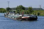 TMS Richard (04300620 , 80 x 8,20m) am 14.07.2018 im Unterwasser der Schleuse Schönwalde / Havelkanal auf Bergfahrt.