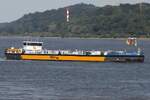 Binnentankschiff RENATA REICH (ENI 04814250); Datum: 15.07.2026; Aufnahmeort: Elbe/Hafen Hamburg, Deutschland.
