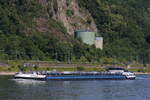 Tankschiff Spartivento am 22.06.2025 in Lahnstein am Rhein