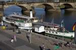 Schsische Dampfschiffahrt, Personendampfer  Dresden ,  gebaut 1926, 01.10.2011 Dresden