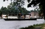 Am 05.08.1984 legt Dänemarks ältester Dampfer  Hjejlen  in Silkeborg an.