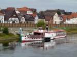Die Wappen von Minden auf der Weser in der namensgebenden Stadt. September 2009.