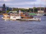 Raddampfer Freya im Hamburger Hafen