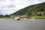 Elbdampfer  Pillnitz  in Knigstein. 7.7.07